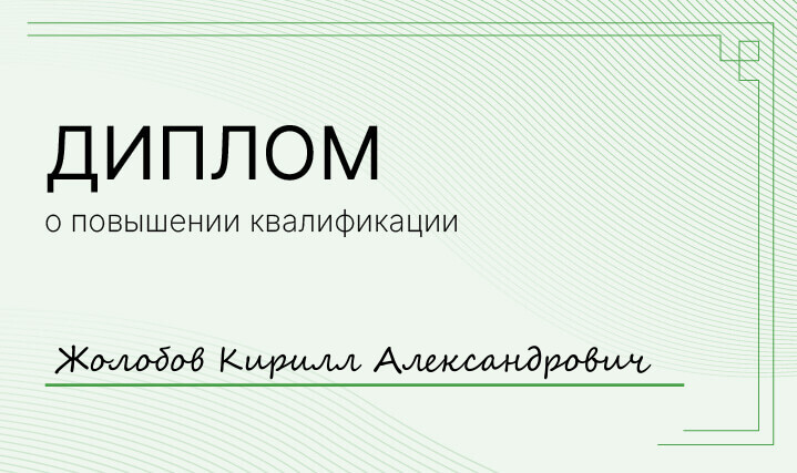 Диплом Жолобов Кирилл Александрович Диплом Жолобов Кирилл Александрович